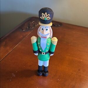 Green and Black quilling Nutcracker Figurine